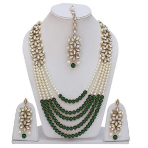 Pearls Crafted with Layered Necklaces