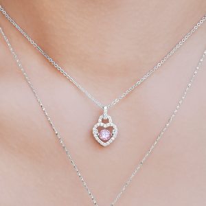 Clear Crystal Halo Necklaces