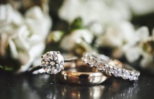 Charming Platinum Couple Rings